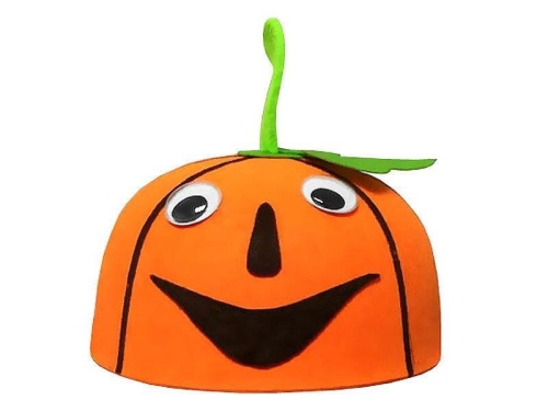 CZAPKA DYNIA RUCHOME OCZY POMARAŃCZ