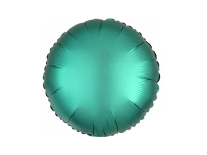BALON ANAGRAM OKRĄGŁY SATYNOWY ZIELONY 17'' 43cm