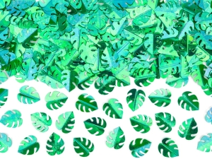 KONFETTI LIŚCIE METALIZOWANE ZIELONE 15g