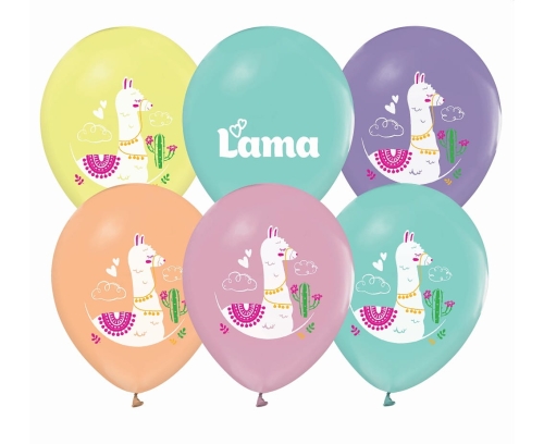 BALONY LAMA MIX 30cm 5szt