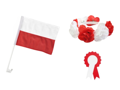 ZESTAW NARODOWY BIAŁO-CZERWONY 3el