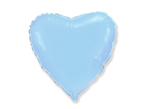 BALON SERCE BŁĘKIT 18'' 46cm
