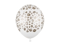 BALON BIAŁY CĘTKI 30cm 1szt