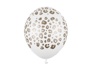 BALON BIAŁY CĘTKI 30cm 1szt