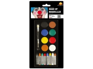 ZESTAW DO MAKIJAŻU FARBKI + KREDKI