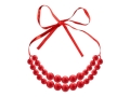 KORALE PLASTIKOWE CZERWONE