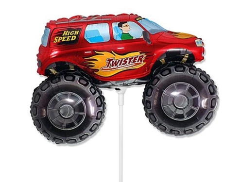 BALON MONSTER TRUCK CZERWONY 14'' 36cm
