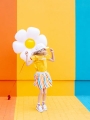 BALON STOKROTKA BIAŁY 30" 75cm
