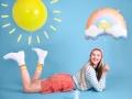 BALON TĘCZA KOLOROWY 22'' 55cm