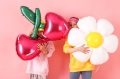BALON STOKROTKA BIAŁY 30" 75cm