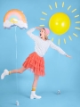BALON TĘCZA KOLOROWY 22'' 55cm