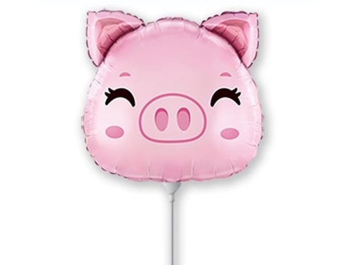 BALON ŚWINKA RÓŻOWY 14'' 36cm