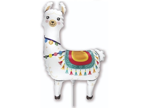 BALON LAMA BIAŁY 14'' 36cm