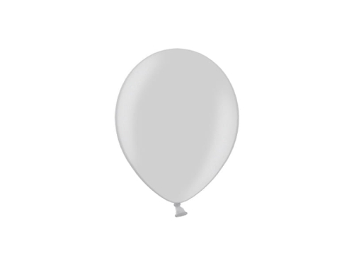 BALON SREBRNY METALICZNY 12cm 1szt