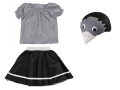ZESTAW GOŁĄB CZARNO-SZARY 98-110 3el