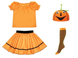 ZESTAW DYNIA POMARAŃCZOWY 134-140 4el