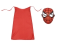 ZESTAW SPIDERMAN CZERWONY PELERYNA 55cm 2el