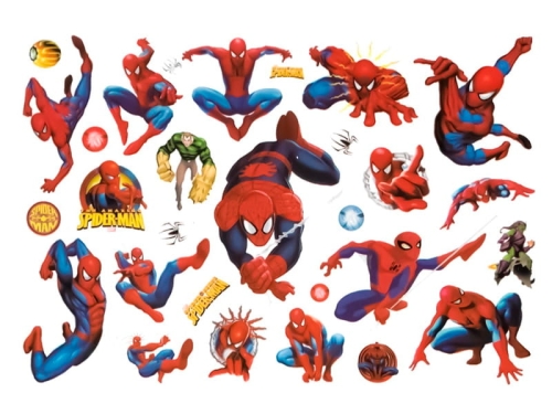 TATUAŻE ZMYWALNE SPIDERMAN MIX 16x11cm