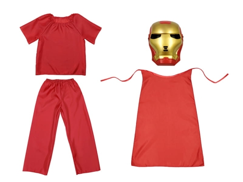 ZESTAW IRON MAN CZERWONY 116-128 4el