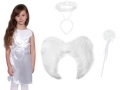 ZESTAW SUKIENKA ANIOŁEK BIAŁY 98-110 4el