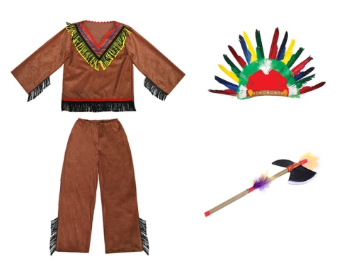 ZESTAW INDIANIN BRĄZOWY 98-110 4el