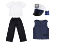 ZESTAW POLICJANT GRANATOWY 134-140 6el