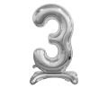 BALONY 30 SREBRNE 29'' 74cm 2szt