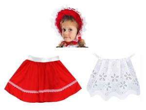 ZESTAW CZERWONY KAPTUREK 3el