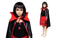 ZESTAW DRACULA CZARNO-CZERWONY PELERYNA 70cm 2el