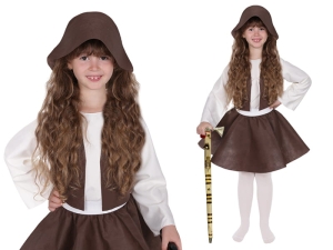 ZESTAW PASTUSZEK KREMOWO-BRĄZOWY 98-110 6el