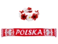 ZESTAW KIBICA BIAŁO-CZERWONY 2el