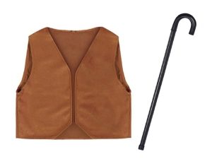 ZESTAW PASTUSZEK BRĄZOWY 116-128 2el