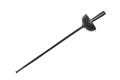 ZESTAW ZORRO CZARNY PELERYNA 90cm 4el