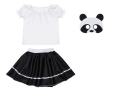 ZESTAW PANDA BIAŁO-CZARNY 98-110 3el
