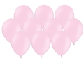 BALONY JASNY RÓŻOWE PASTEL 12cm 10szt