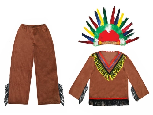 ZESTAW INDIANIN BRĄZOWY 98-110 3el