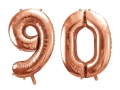 BALONY 90 RÓŻOWE ZŁOTO 34'' 2szt