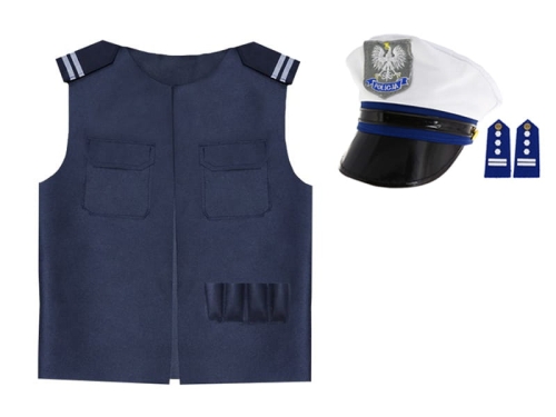 ZESTAW POLICJANT GRANATOWY 98-110 4el