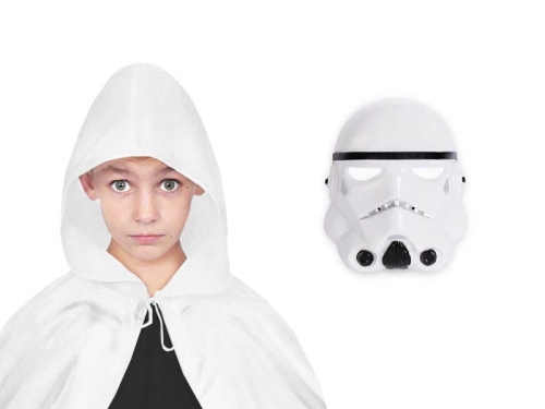 ZESTAW SZTURMOWIEC STAR WARS BIAŁY PELERYNA 94cm 2el