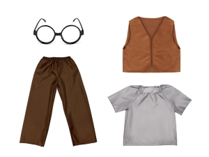 ZESTAW DZIADEK BRĄZOWO-SZARY 98-110 4el