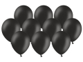 BALONY CZARNE PASTEL 30cm 10szt