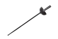 ZESTAW ZORRO CZARNY PELERYNA 75cm 4el