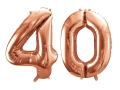 BALONY 40 RÓŻOWE ZŁOTO 34'' 2szt