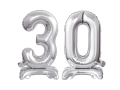 BALONY 30 SREBRNE 15'' 38cm 2szt