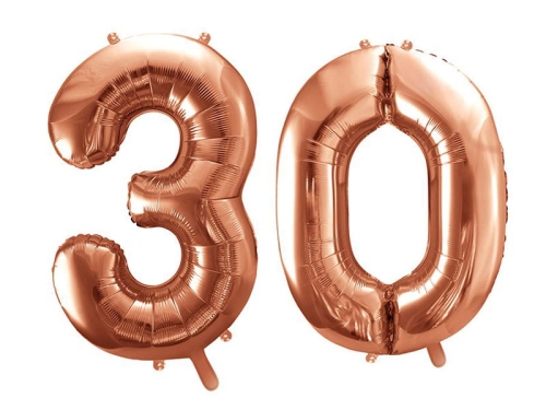 BALONY 30 RÓŻOWE ZŁOTO 34'' 2szt
