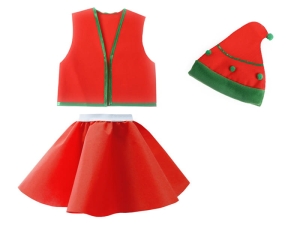 ZESTAW ELF CZERWONY 116-140 3el