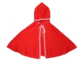 ZESTAW CZERWONY KAPTUREK PELERYNA 70cm 2el
