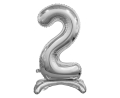 BALONY 20 SREBRNE 29'' 74cm 2szt