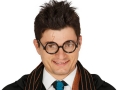 ZESTAW HARRY POTTER CZARNY PELERYNA 75cm 4el