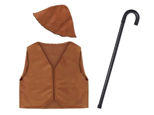ZESTAW PASTUSZEK BRĄZOWY 116-128 2el